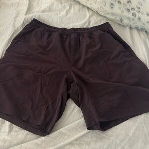 Lululemon 9” linerless shorts maroon size XL